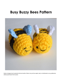 Busy Buzzy Bees Pattern