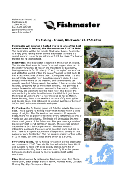 Fly Fishing - Irland, Blackwater 22-27.9.2014