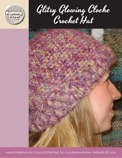 Glitsy Glowing Cloche Crochet Hat
