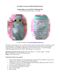 Free Baby Cocoon And Hat Knitting Pattern