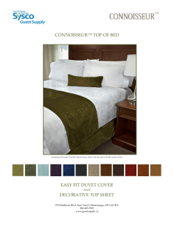 CONNOISSEUR™ TOP OF BED EASY FIT DUVET COVER DECORATIVE TOP SHEET AND