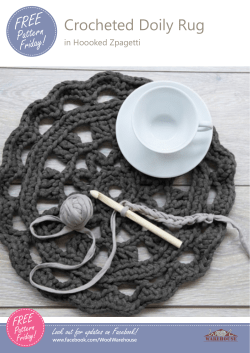 FREE Crocheted Doily Rug  Pattern