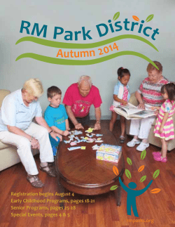 RM Park District Autumn 2014