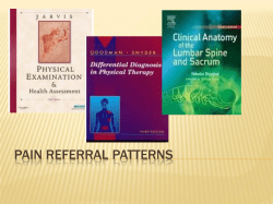 PAIN REFERRAL PATTERNS