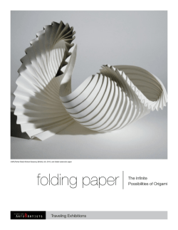 folding paper The Infinite Possibilities of Origami Traveling Exhibitions