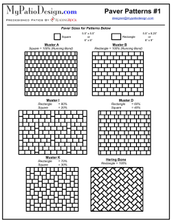 Paver Patterns #1 Muster A Muster B Muster I