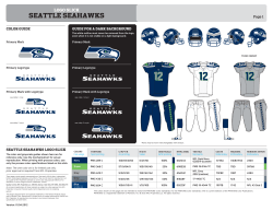 SEATTLE SEAHAWKS LOGO SLICK COLOR GUIDE GUIDE FOR A DARK BACKGROUND