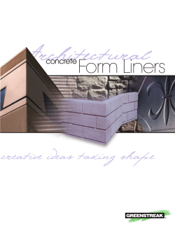 Architectural Form Liners creative ideas taking shape concrete