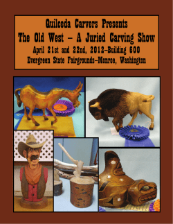 The Old West — A Juried Carving Show Quilceda Carvers Presents