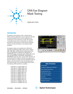 CAN Eye-Diagram Mask Testing  Application Note