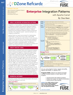 Enterprise Integration Patterns with Apache Camel By Claus Ibsen