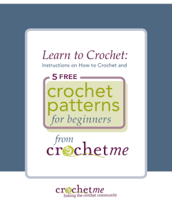 crochet patterns Learn to Crochet: for beginners