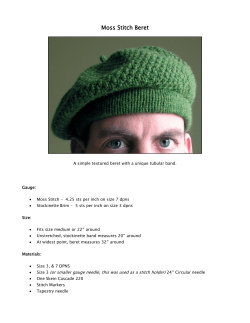 Moss Stitch Beret