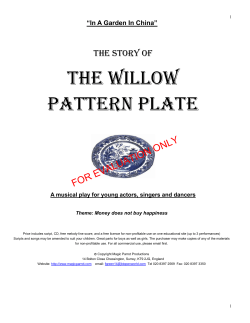 THE WILLOW PATTERN PLATE  FOR EVALUATION ONLY
