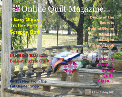 Online Quilt Magazine  4 Easy Steps To The Perfect