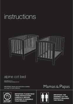 instructions alpine cot bed