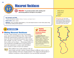 Macaroni Necklaces