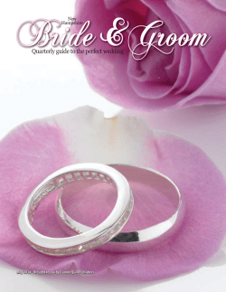 Bride &amp; Groom Quarterly guide to the perfect wedding New Hampshire