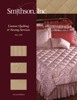 Custom Quilting Sewing Services &amp; Since 1948