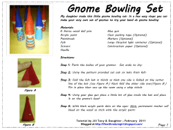 Gnome Bowling Set