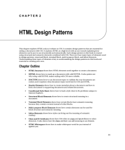 HTML Design Patterns