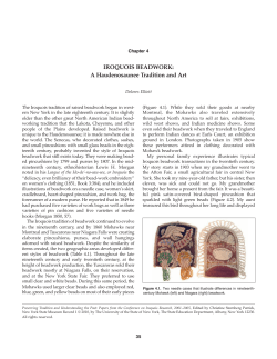 IROQUOIS BEADWORK: A Haudenosaunee Tradition and Art