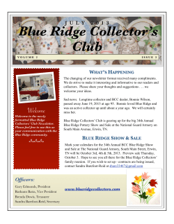 Blue Ridge Collector’s Club