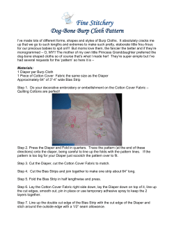 Fine Stitchery Dog-Bone Burp Cloth Pattern