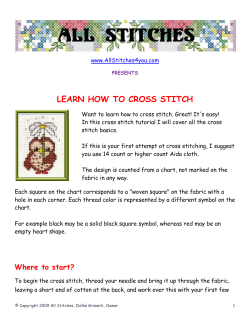 LEARN HOW TO CROSS STITCH