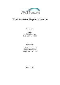 Wind Resource Maps of Arkansas
