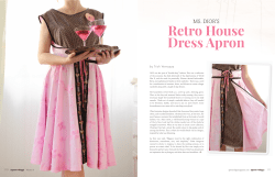 Retro House Dress Apron MS. DIOR’S by Trish Vernazza