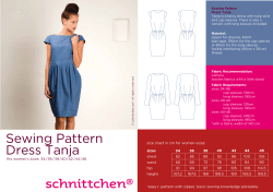 Sewing Pattern Dress Tanja Tanja is a fancy dress with tulip skirt