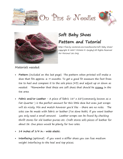 Soft Baby Shoes Pattern and Tutorial