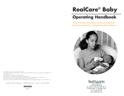 RealCare Baby Operating Handbook ®