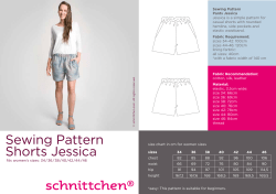Sewing Pattern Pants Jessica Fabric Requirement: Jessica is a simple pattern for