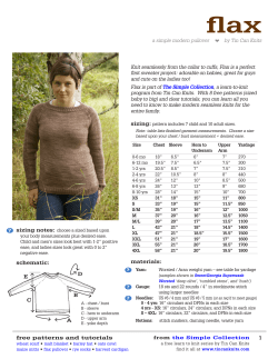 flax sizing: a simple modern pullover