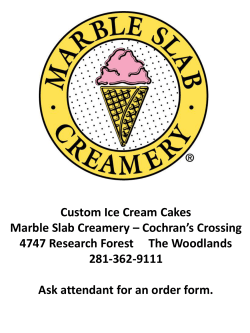 Custom Ice Cream Cakes Marble Slab Creamery – Cochran’s Crossing