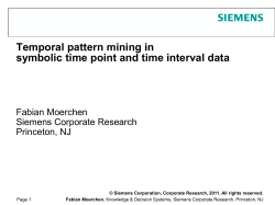 Temporal pattern mining in symbolic time point and time interval data