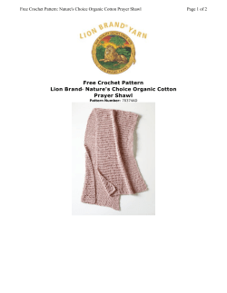 Free Crochet Pattern Lion Brand Nature's Choice Organic Cotton Prayer Shawl