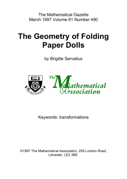 The Geometry of Folding Paper Dolls
