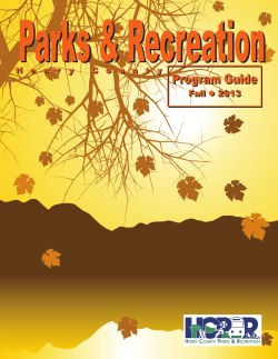 Parks&amp;Recreation Program Guide Fall  2013 H e n r y