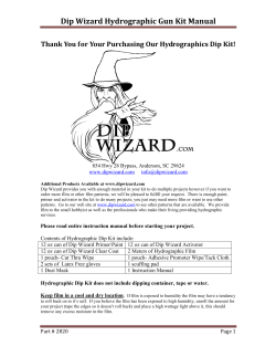 Dip Wizard Hydrographic Gun Kit Manual
