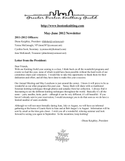 May-June 2012 Newsletter 2011-2012 Officers: