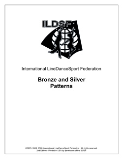 Bronze and Silver Patterns International LineDanceSport Federation