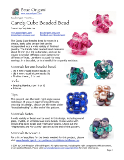 Candy Cube Beaded Bead Bead Origami