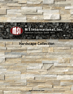 Hardscape Collection www.msistone.com