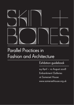Parallel Practices in Fashion and Architecture Exhibition guidebook