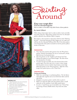 Skirting Around Easy-sew wrap skirt By Janet Gilbert