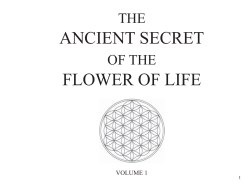 ANCIENT SECRET FLOWER OF LIFE THE OF THE