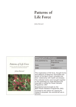 Patterns of Life Force